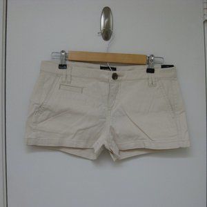 NWT Express khaki tan twill low rise shorts 2